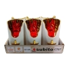 Świeca Led Subito C707 H125 - Czerwona ze złotym